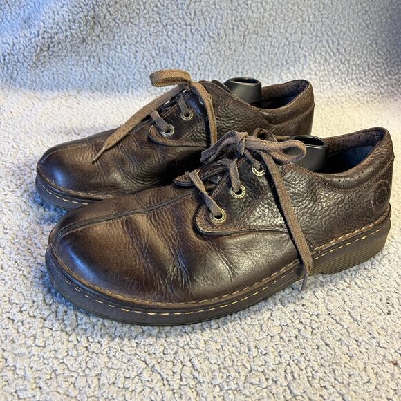 Dr. Martens Nevin Lace Up Leather Shoes Mens 11 US 45 EU Brown Split Toe Oxford - Picture 2 of 12